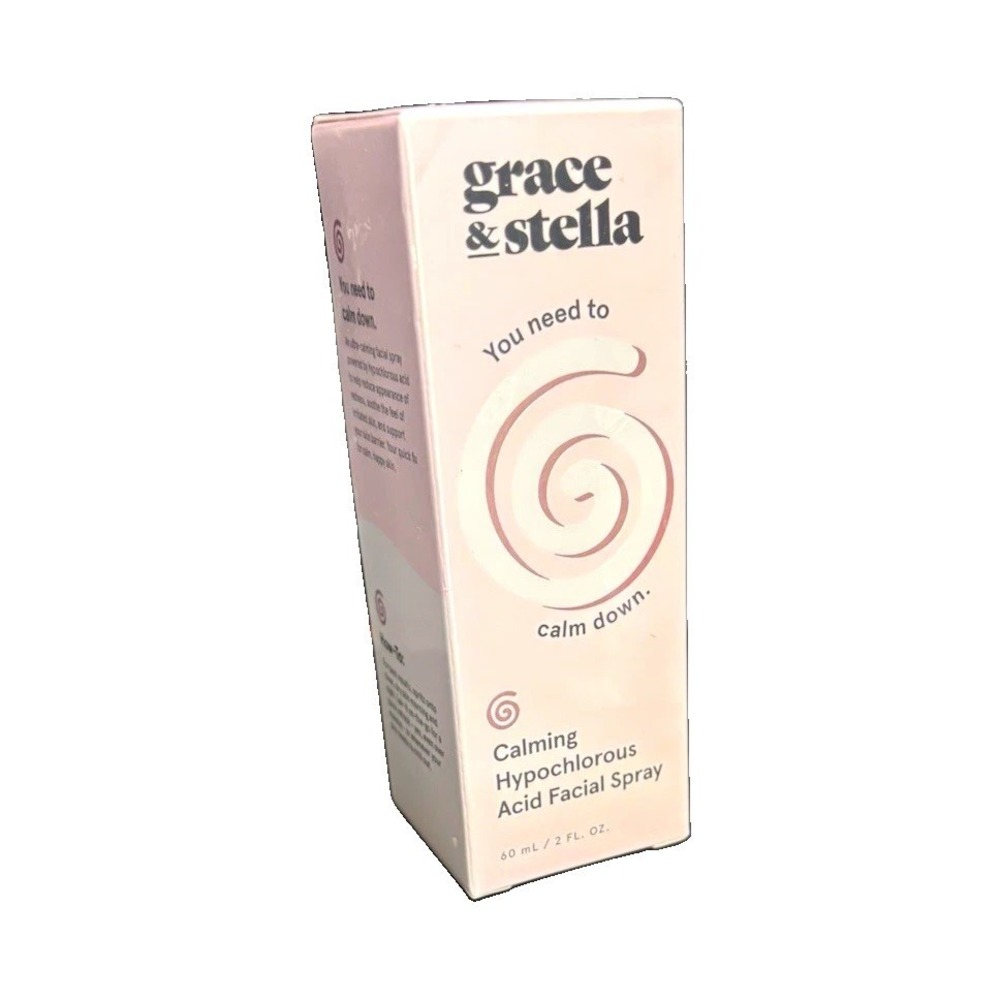 grace & stella Hypochlorous Acid Facial Spray 2 fl oz Vegan for Redness